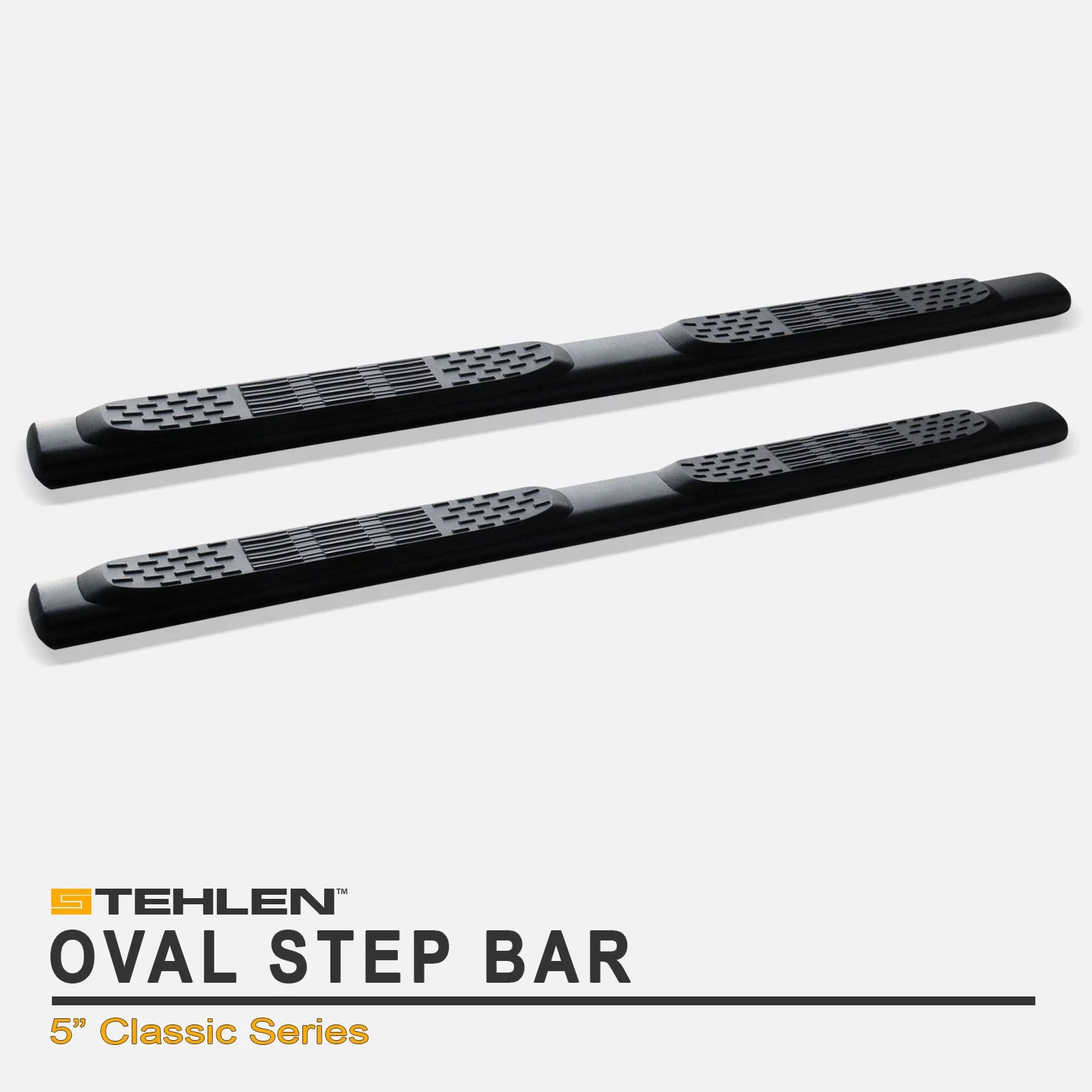 Stehlen 733469497158 5" Oval Side Step Nerf Bars - Matte Black For Frontier 2005-2021 / Equator 2009-2012 Crew Cab