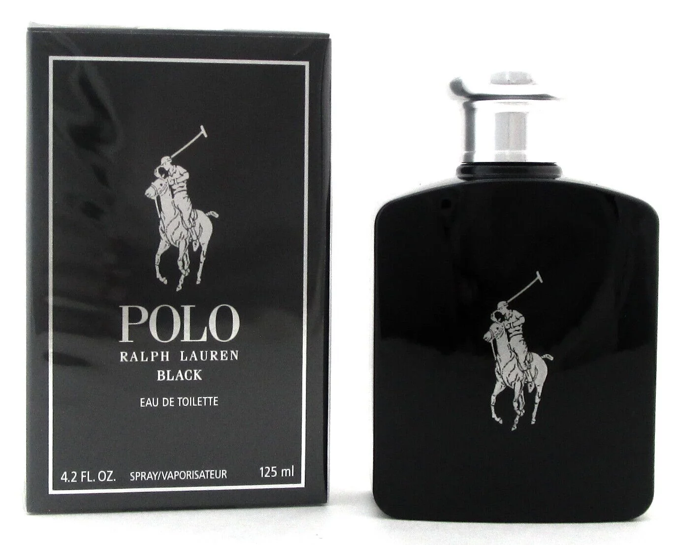 POLO BLACK MEN by RALPH LAUREN- EDT SPRAY 4.2 OZ