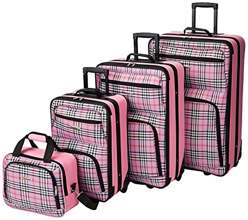 Rockland Fashion Expandable Softside Upright Luggage Set, Charcoal, 2-Piece (14/19)