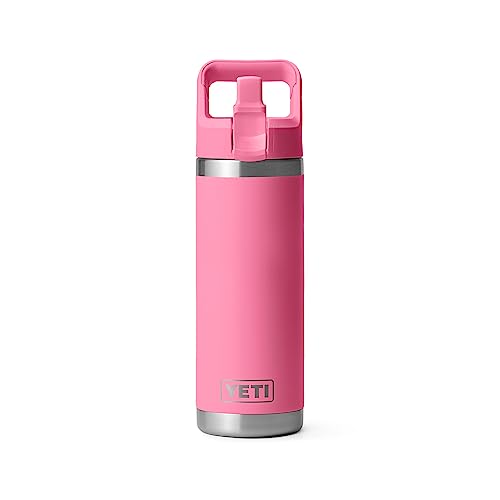 YETI Rambler 18 oz Bottle, Vacuum Insulated, Stainless Steel with Straw Cap, Beekeeper