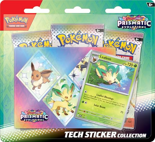 Pokemon TCG Scarlet and Violet 8.5 Prismatic Evolutions Tech Sticker Collection (Random Promo)