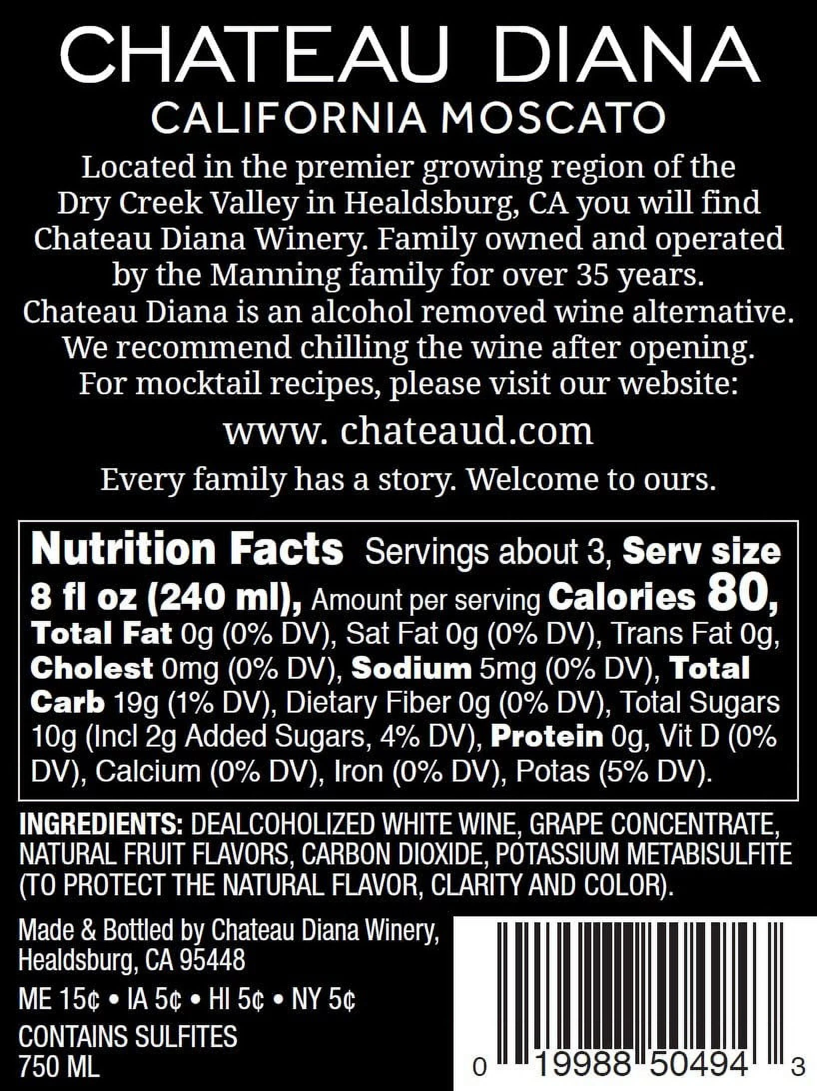 Zero Alcohol 6 Pack - California Moscato