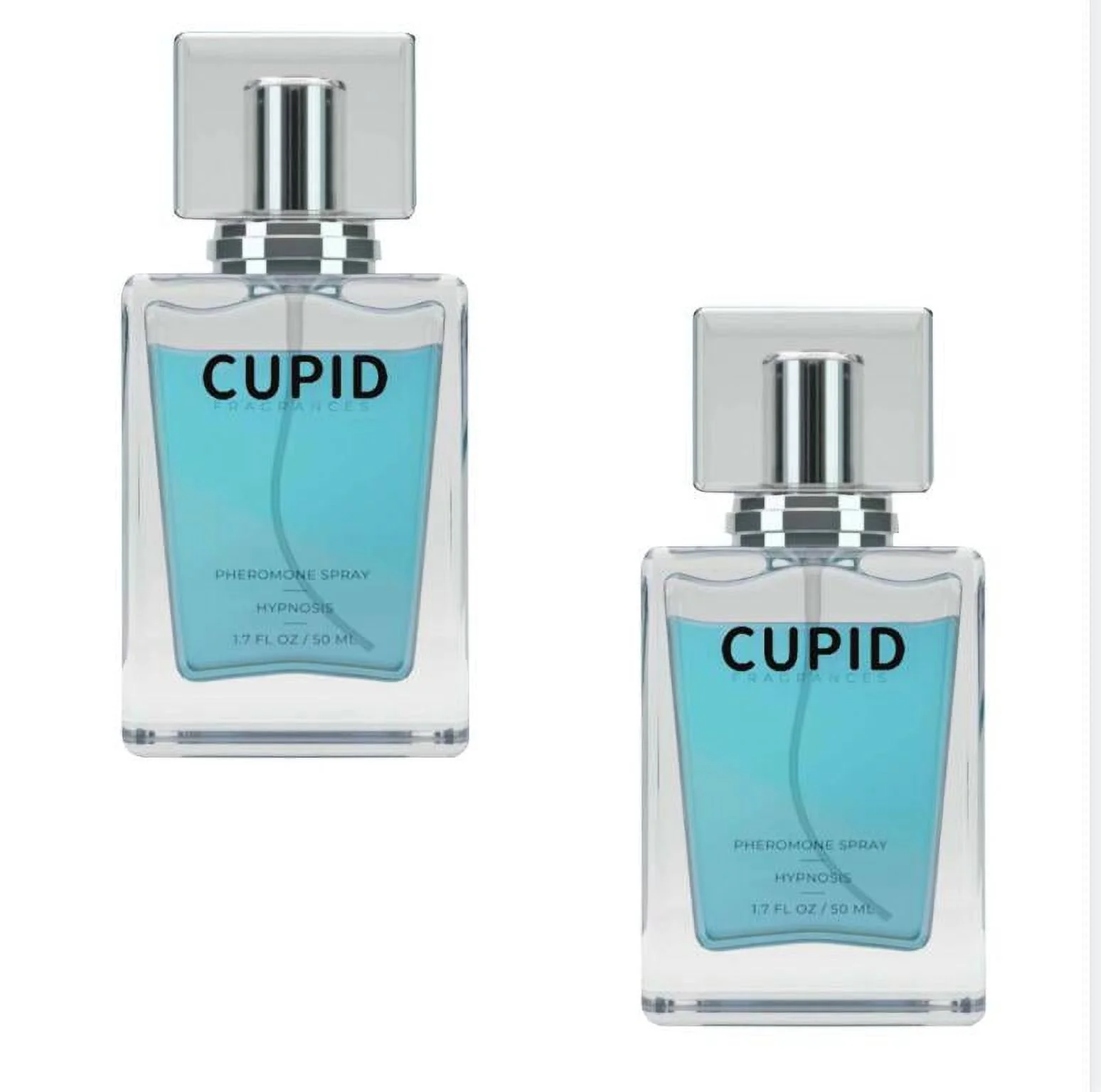 Cupid Charm Toilette for Men (Pheromone-Infused) - Cupid Hypnosis Cologne Fragrances for Men, Cologne for Men - 1.7 FL OZ / 50ML （2 Bottle）Blue version