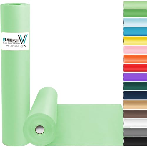 Vanhench Black Wrapping Paper, 17.5