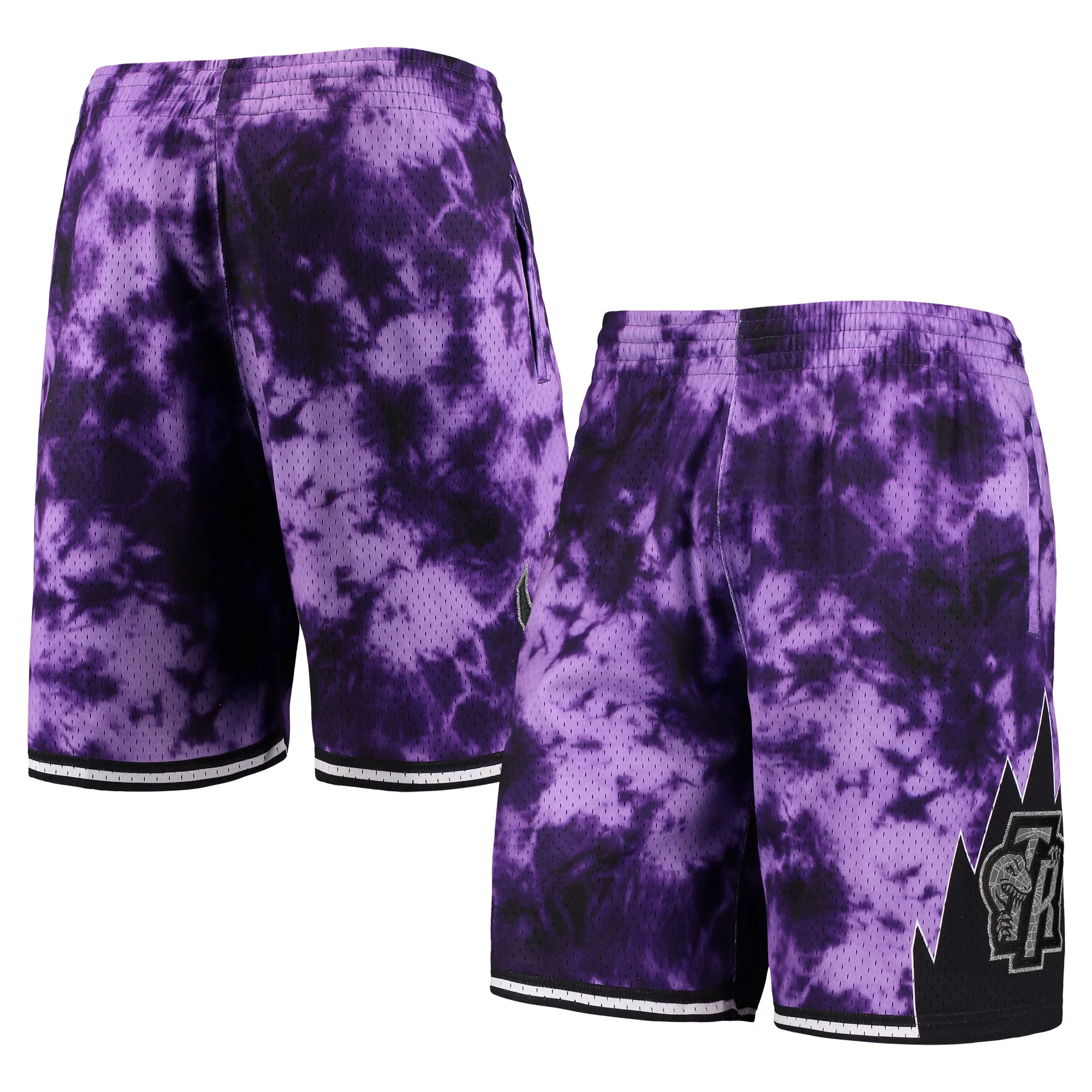 Men's Mitchell & Ness Purple Toronto Raptors Hardwood Classics 1998 Galaxy Swingman Shorts