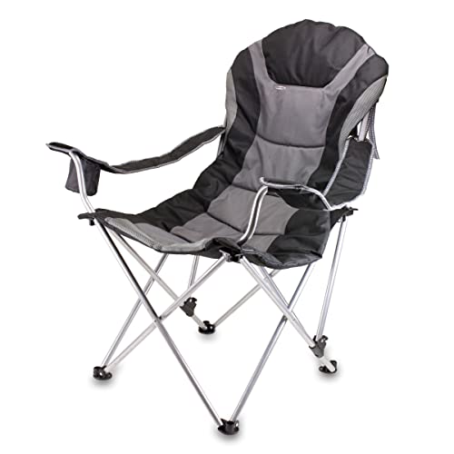 Picnic TIME Reclining Camp Chair, Beach Chair for Adults, Sports Chair with Carry Bag