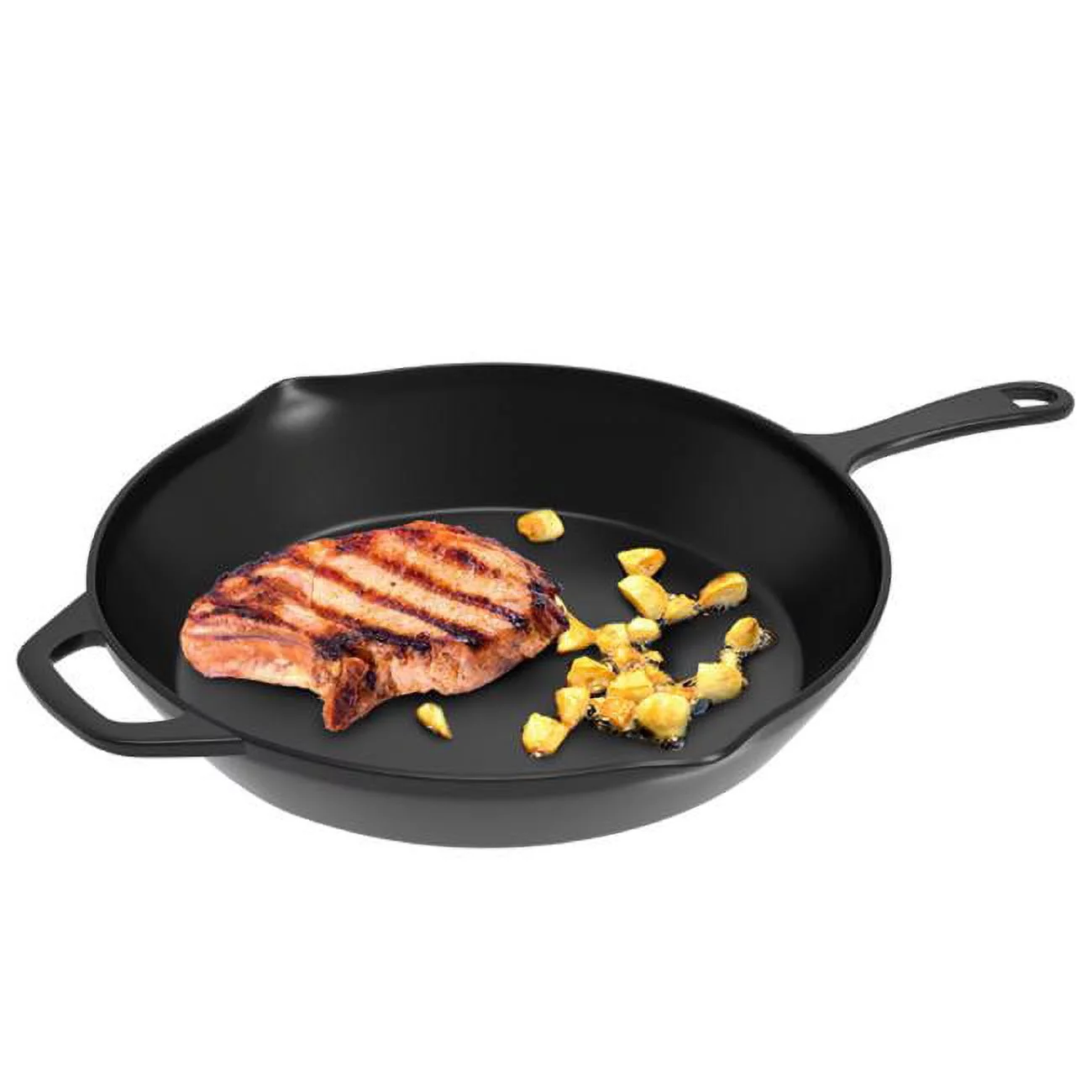 Classic Cuisine 82-KIT1065 12 in. Pre-Seasoned Cast Iron Skillet