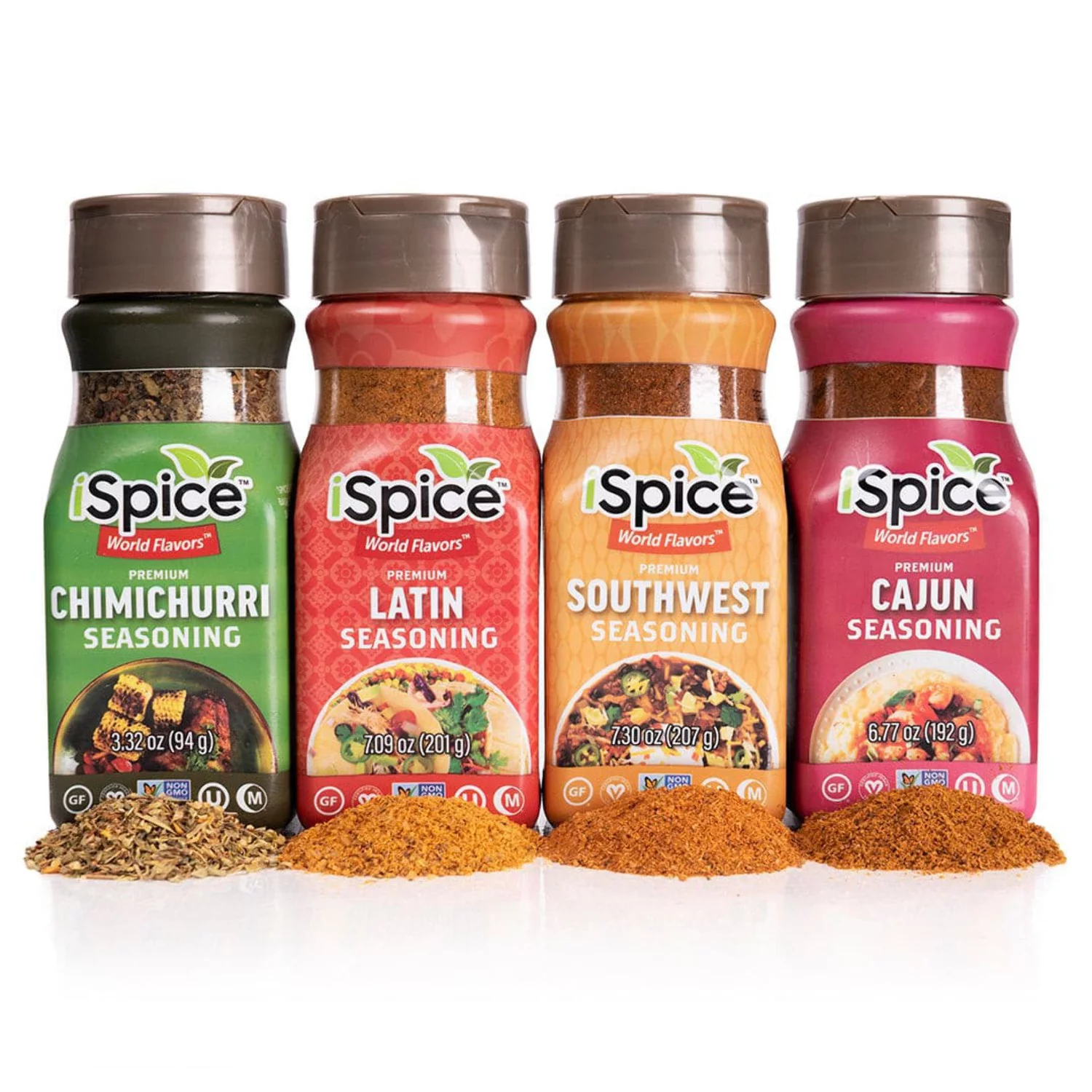 iSpice | 4 Pack of Ethnic Seasoning | Southern Excitement | Mixed Spice  Seasoning Gift Set | Halal | Kosher