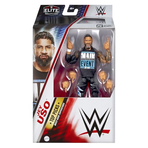 Jey USO (Black Shirt) - WWE Elite Top Picks 2025 (Wave 1) Toy Wrestling Action Figure