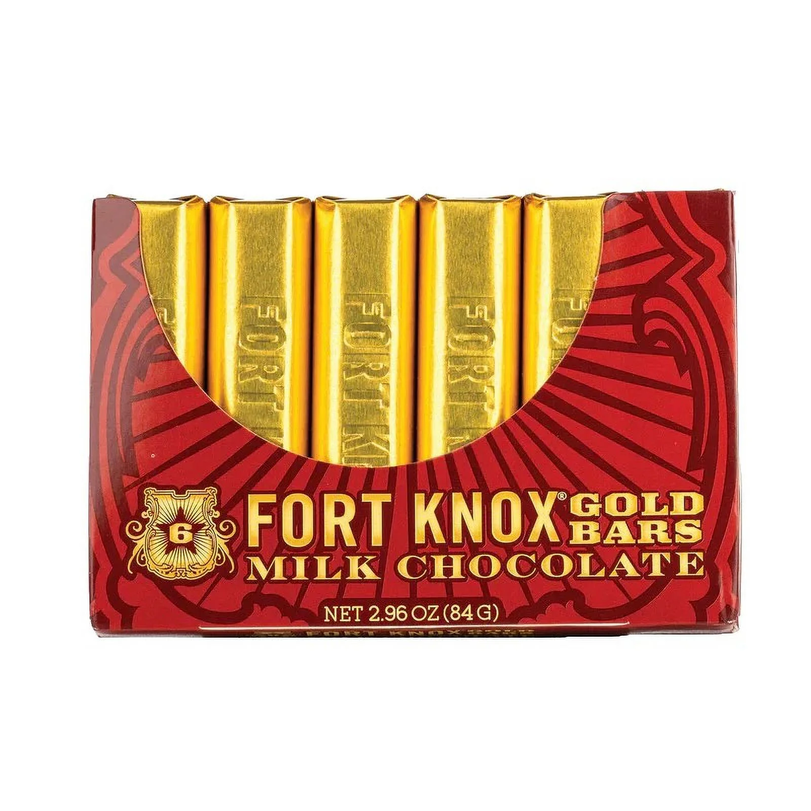Fort Knox Mini Milk Chocolate Gold Bars, (Pack of 12)