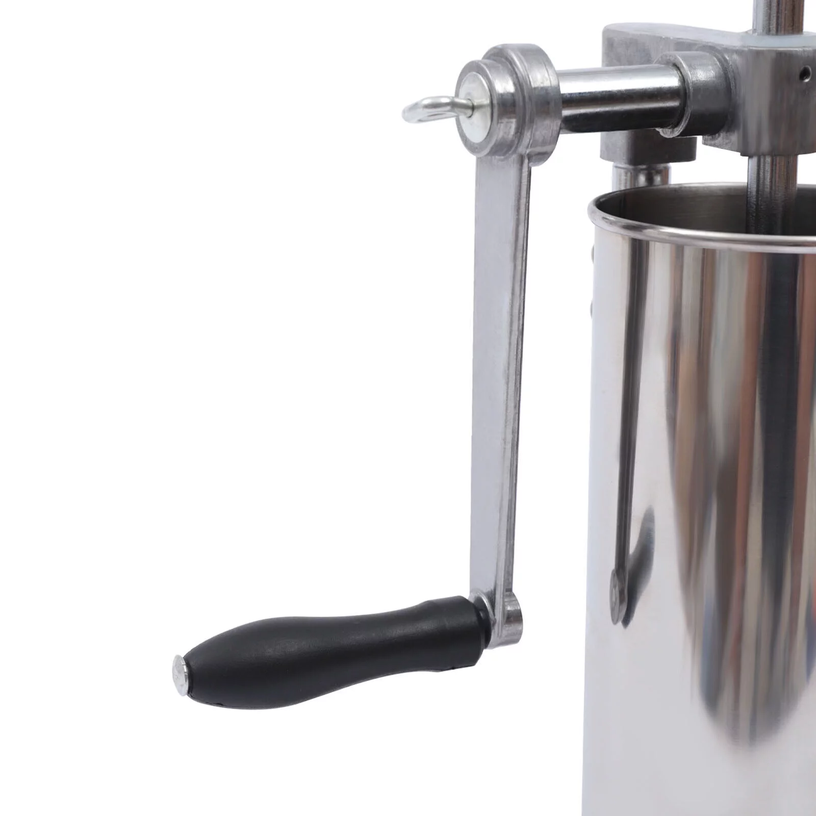 OUKANING 3L Vertical Hand-crank Sausage Maker Meat Filler Machine Sausage Stuffer Meat Press Stainless Steel with 8 Tubes