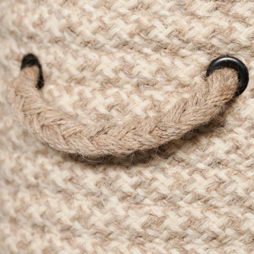 Colonial Mills Natural Houndstooth Woven Hampers - Beige 15