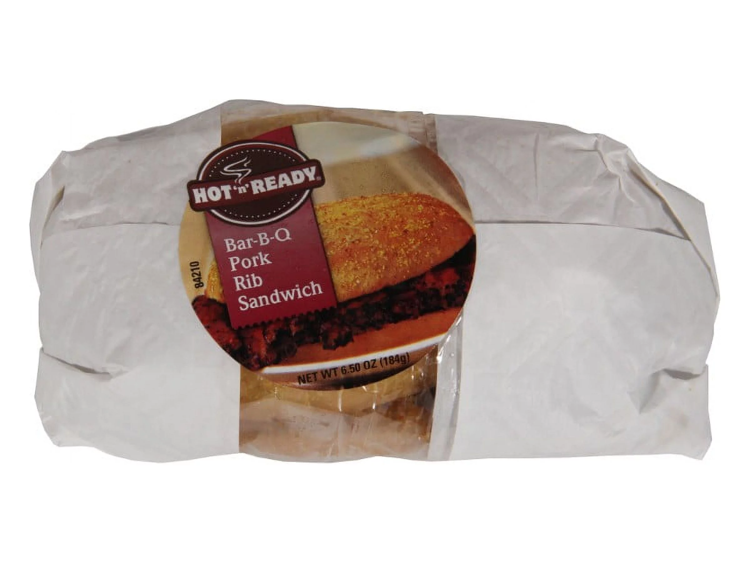 Advance Pierre Hot N Ready Barbecue Pork Rib Sandwich 6.5oz (PACK OF 12)