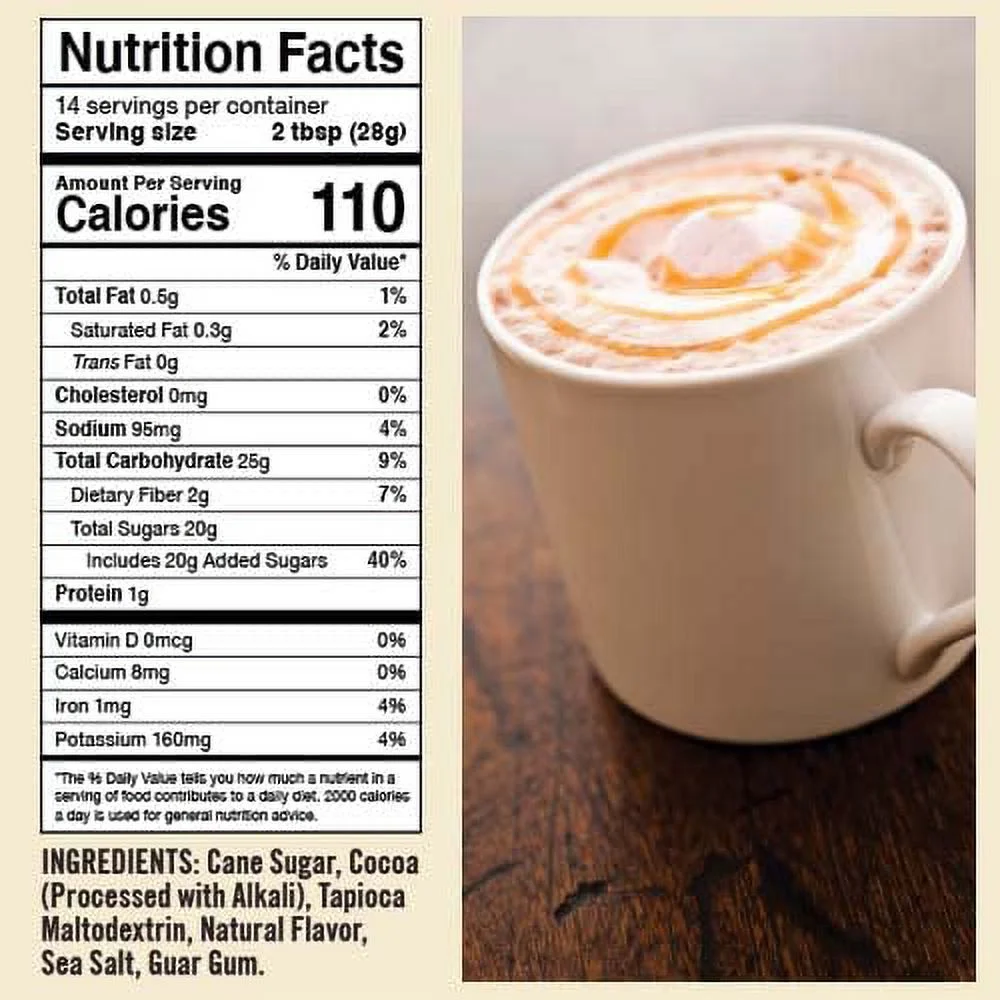 Castle Kitchen Natural Hot Chocolate Mix Variety Pack - Dairy-Free, Vegan Complete Mixes - Just Add Water - Pack of 2 (Classic Caramel Dark Chocolate & Marvelous Mint Dark Chocolate) 14 oz Each