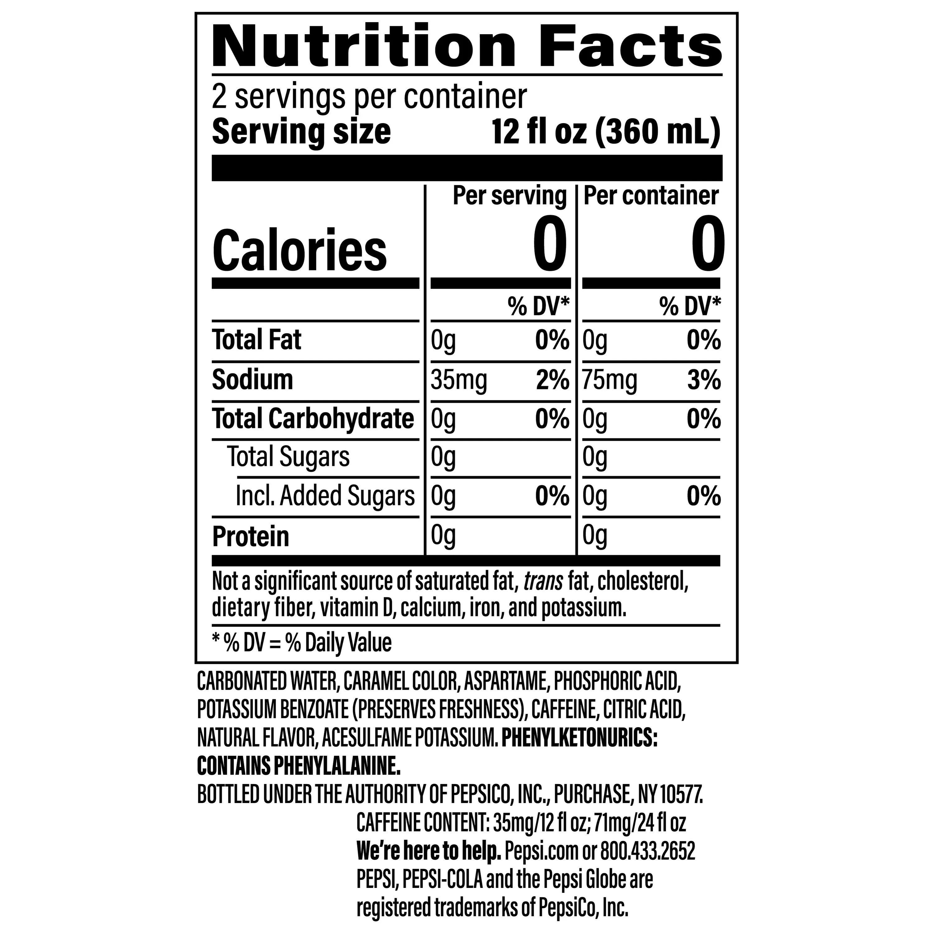 Diet Pepsi Cola Soda Pop, 24 fl oz, 6 Pack Bottles