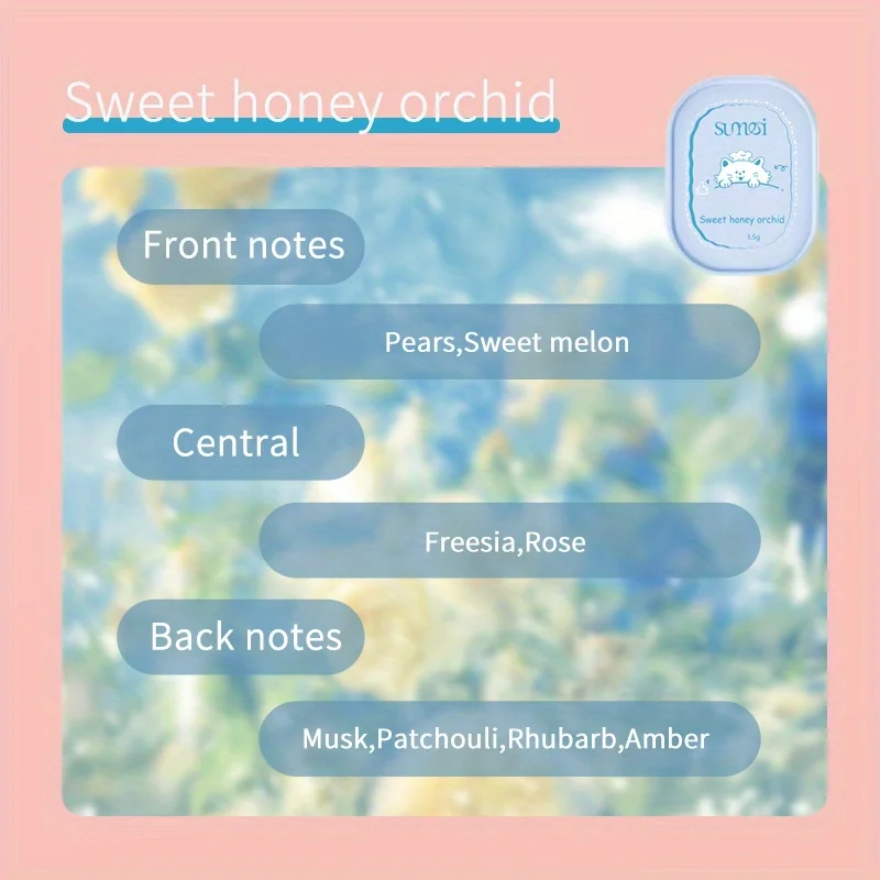 Solid Balm For Women, Refreshing And Lasting Floral Notes, Portable Solid Perfume For Dating, Party, Ideal Gift