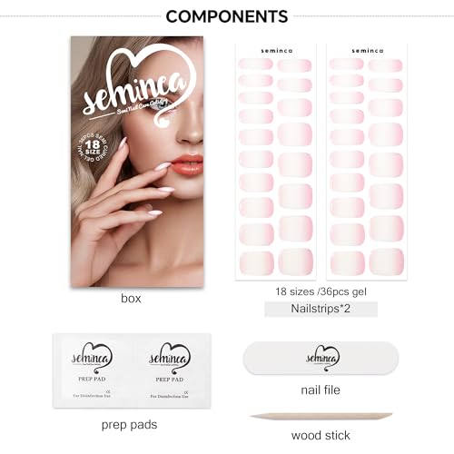 Semi Cured Gel Nail Strips-Easy Apply Christmas Gel Nail Stickers Holiday Semi Cured Manicure Strips with Sparkling Xmas Designs (Classic Yule)