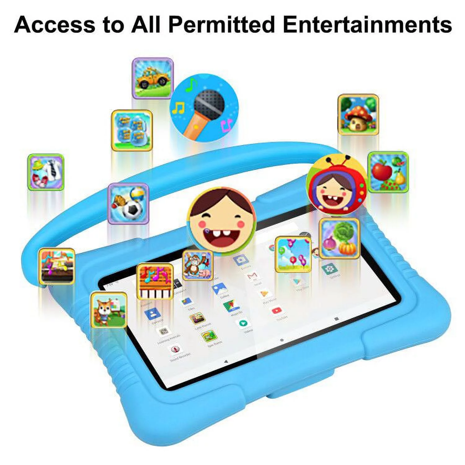 Kids Tablet, 7 Inch Android 10 Tablet for Kids, 2GB +32GB, Kid Mode Pre-Installed, WiFi Android Tablet, Kid-Proof Case