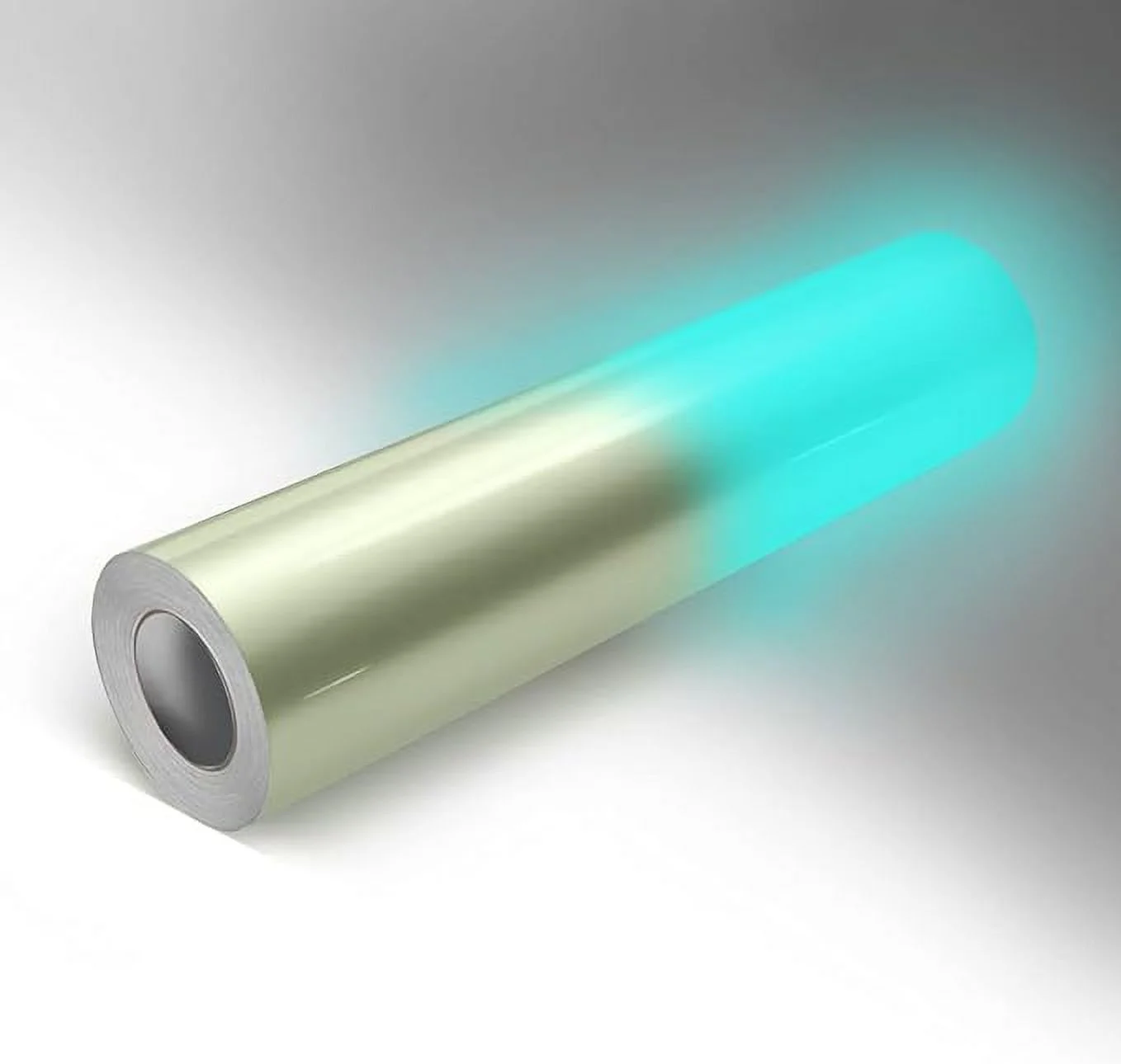 VViViD DECO65 Glow in The Dark Blue Permanent Adhesive Craft 12 Inches x 4 Feet Vinyl Roll for Cricut, Silhouette & Cameo Including Free 12 Inches x 12 Inches Transfer Paper Sheet