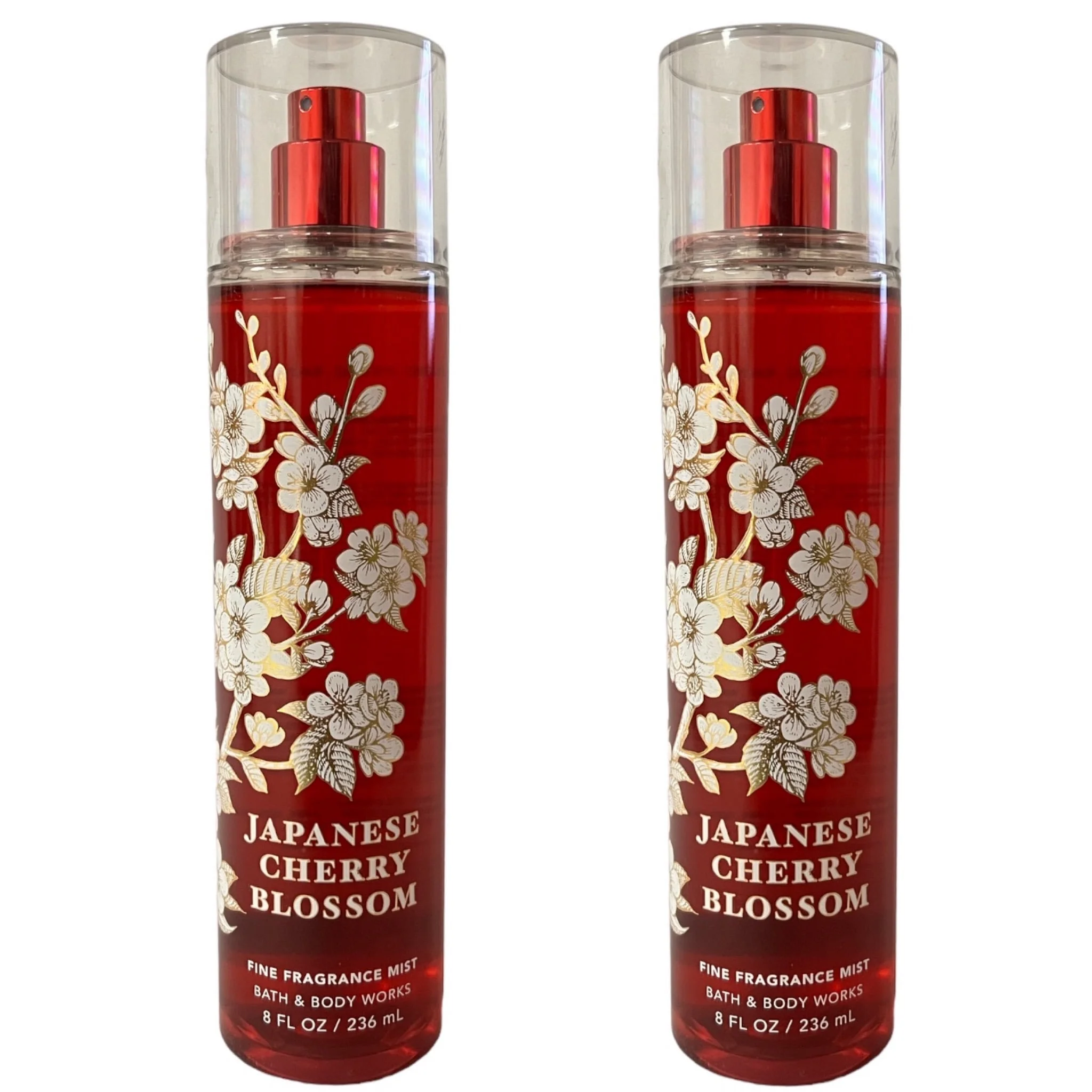 Bath and Body Works Japanese Cherry Blossom Fine Fragrance Mist 8 fl. oz. set of 2