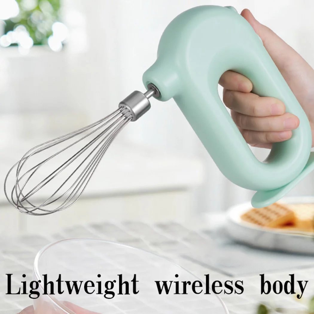 Electric Whisk Set Rechargeable Small Stainless Steel Baking Beater Hand Mixer