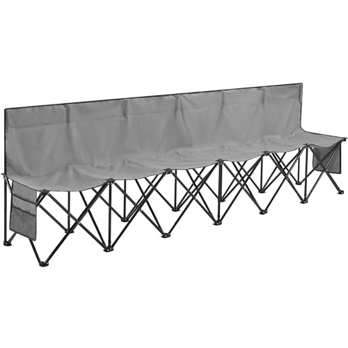 Yaheetech Foldable Sideline Bench 600D Oxford Double Layer Fabric