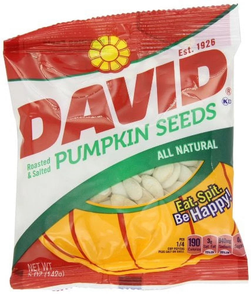 David Seeds, Pumpkin Seeds, 5-Ounce Bags
