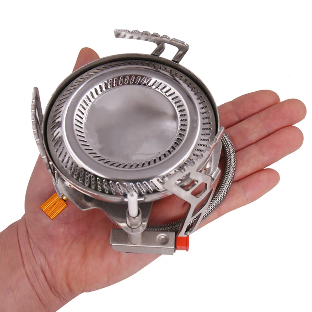 Stainless Steel Mini All-in-one Camping Stove Stove Gas Stove Camp Furnace Cooker Cooking Tourist Camp