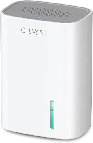 CLEVAST Small Dehumidifier for Home, 30 OZ Mini Quiet Dehumidifiers for Bedroom, Portable Compact Air Dehumidifier for Room, Bathroom, Closet, RV, Camper, House (Not Cordless)
