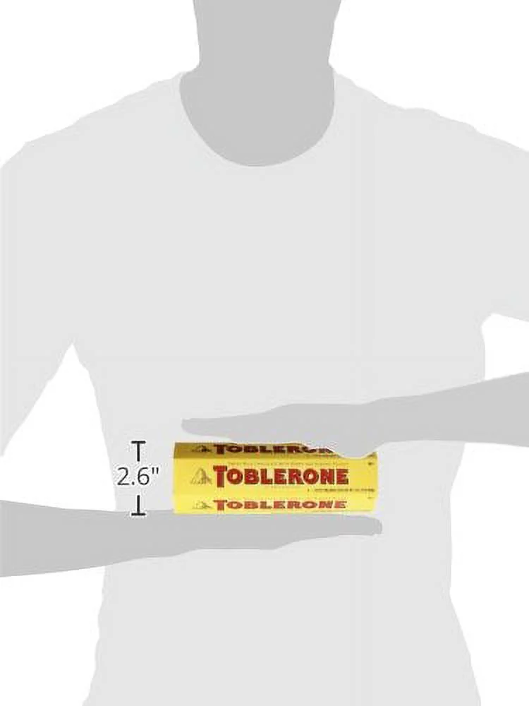 Toblerone Swiss Milk Chocolate with Honey and Almond Nougat, 600 Gram