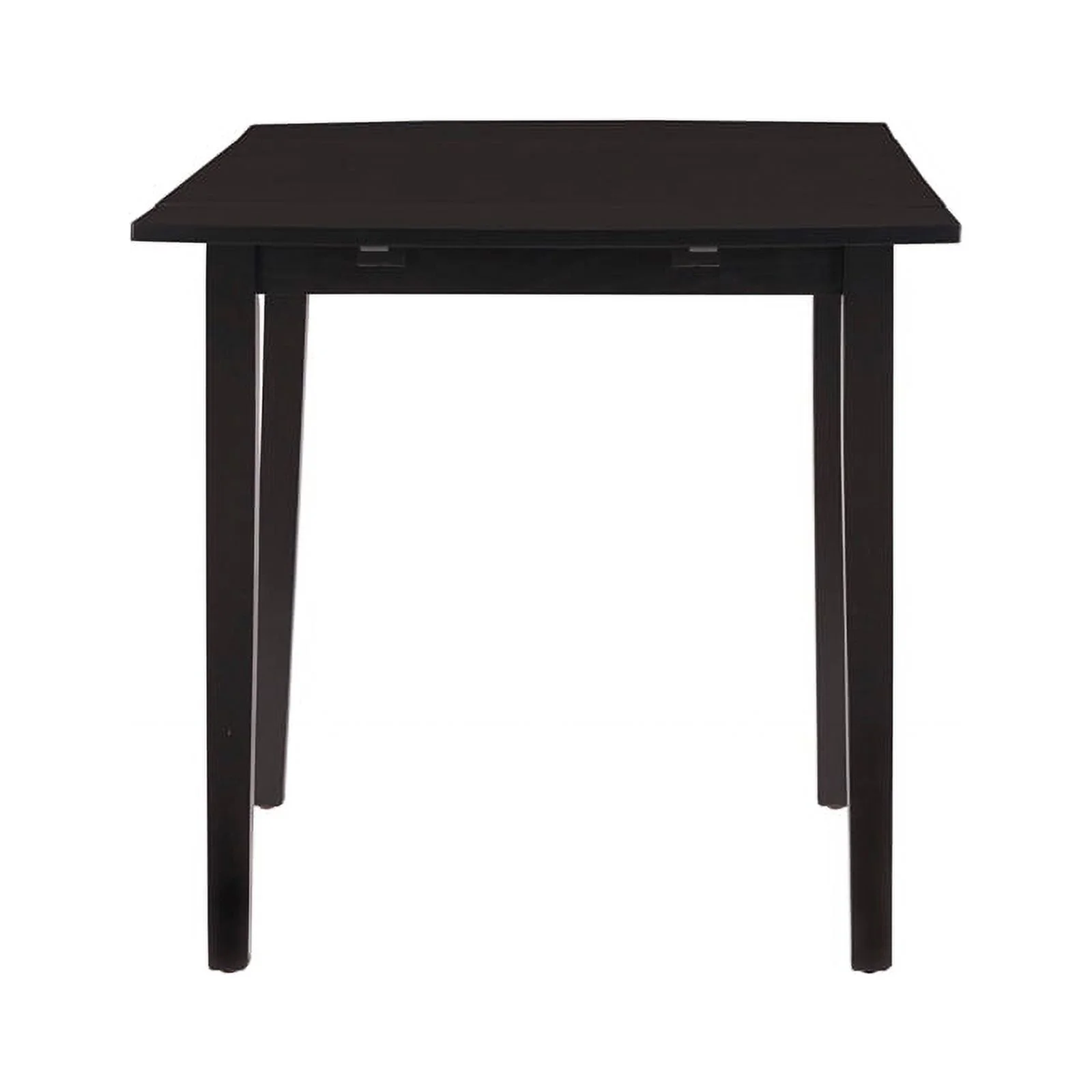 Linon Ervin Wood Square Drop Leaf Table in Black