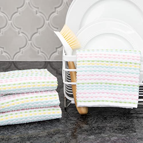 Ritz Pebble Bar Mop, Holiday Red-Green, 4 Towel Set