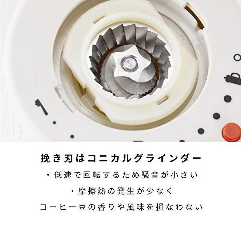 BODUM BODUM BODUM coffee mill electric mill BISTRO BISTRO electric coffee grinder white conical blade uneven grinding prevention static electricity prevention quiet 10903-913JP-3