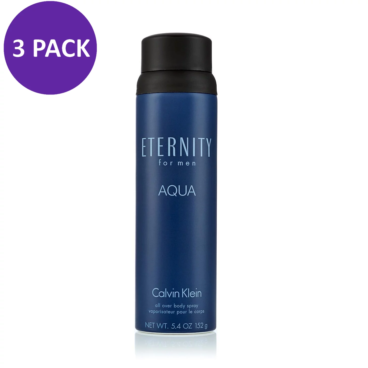 ETERNITY AQUA Body Spray for Men, 5.4 oz (3 Pack)