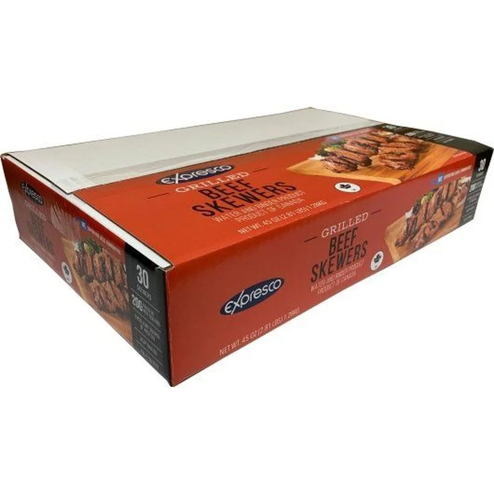 Expresco Grilled Beef Skewer, 2.81 Pound