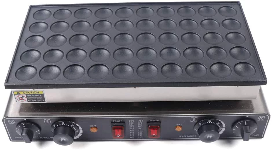 Kitchen Nonstick Electric Mini Dutch Oukaning Pancake Machine Maker Iron Baker 50pcs