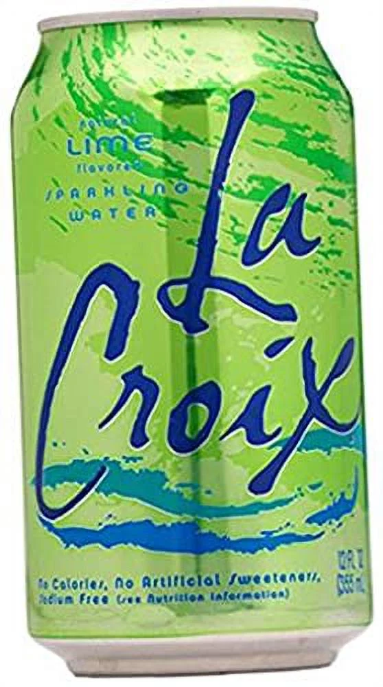 La Croix Lime Naturally Essenced Lime-Flavored Sparkling Water, 12 Oz Can (Pack Of 48, Total Of 576 Oz)