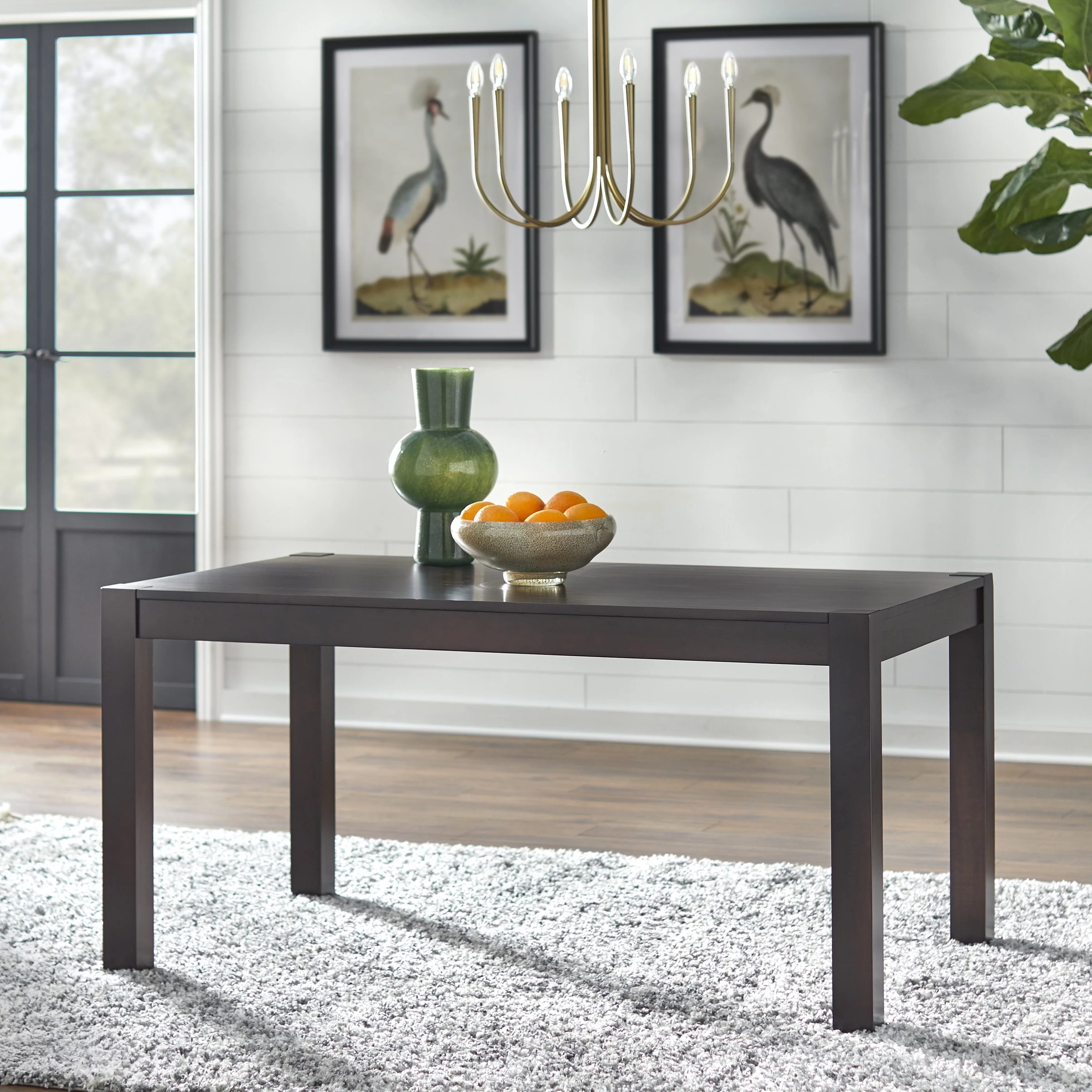 TMS Simple Living Axis Wood Dining Bench, Espresso