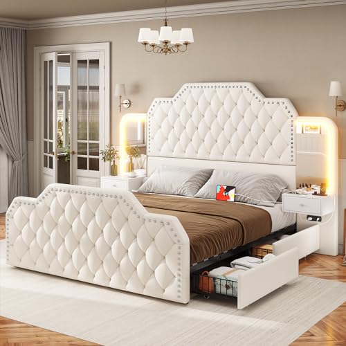Itaar Queen Bed Frame with 53