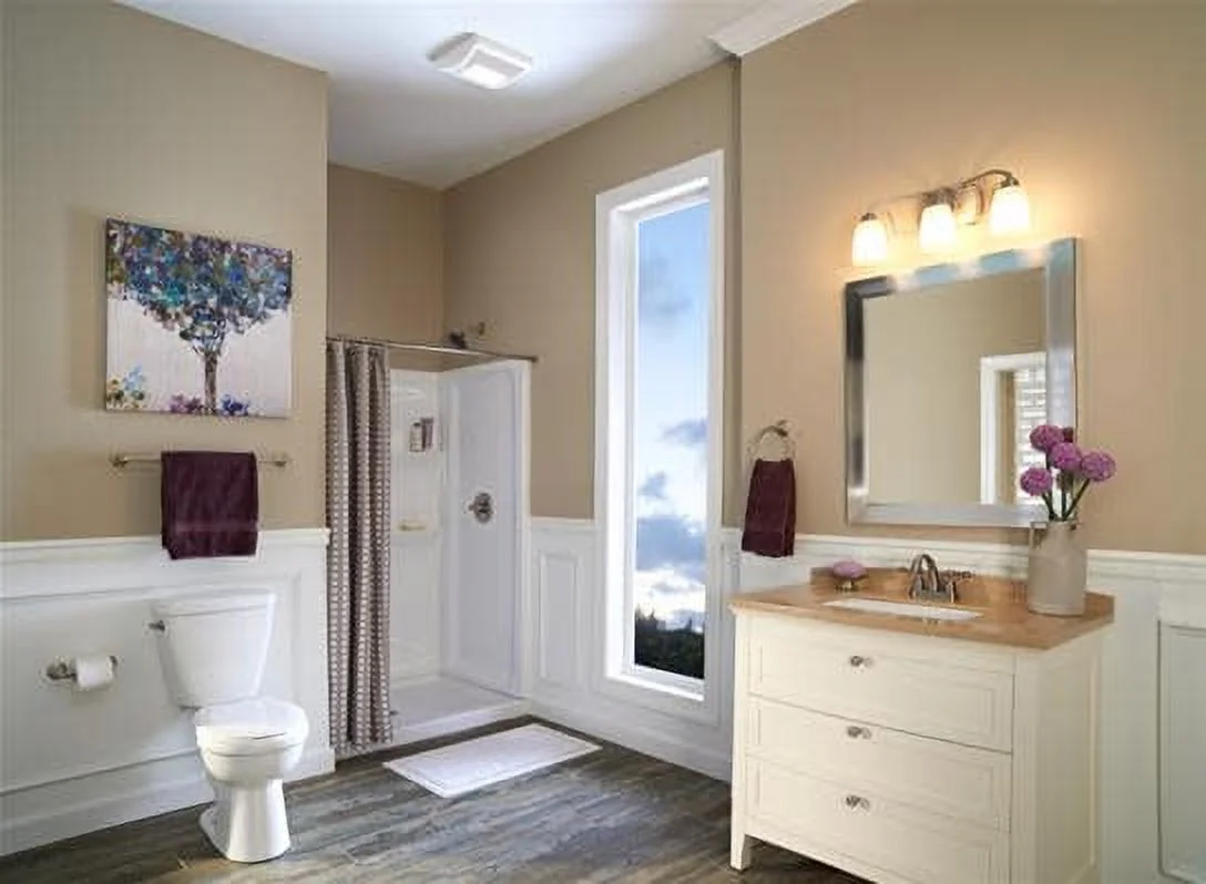 Broan 110 CFM 1.3 Sones 120V Bath Exhaust Fan with Light A110L