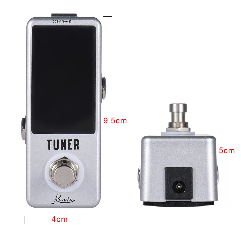 Arealer Effect maker,Tuner Pedal Tuner Huiop Tuner Display Bypass Bass Ntbl Pedal L-ed Display