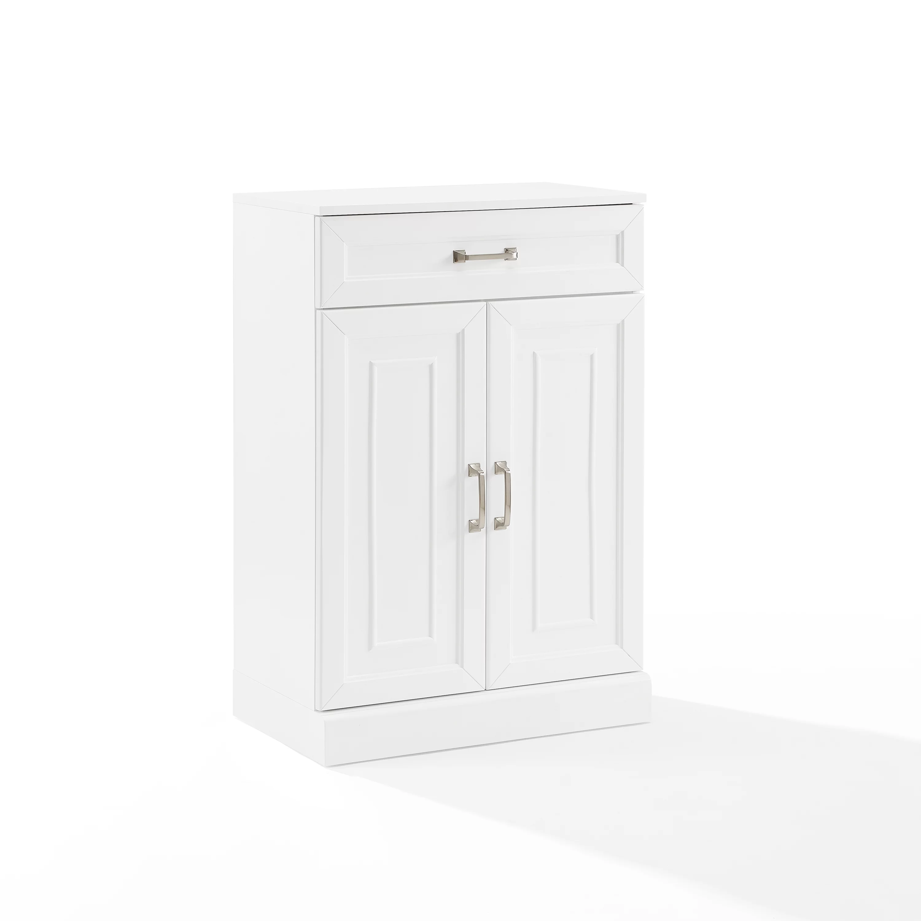 Crosley Furniture Stanton Traditional Wood Storage Cabinet in White