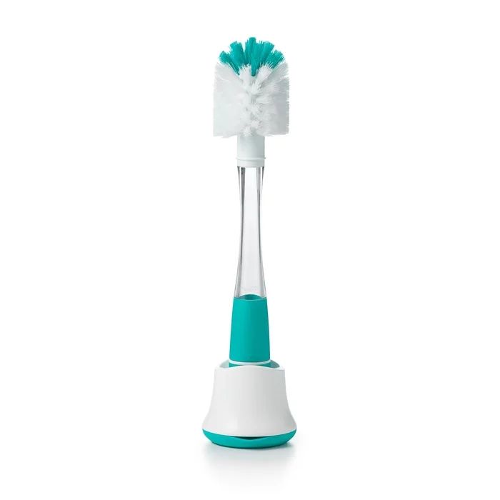 OXO Tot Soap Dispensing Bottle Brush With Stand, Teal