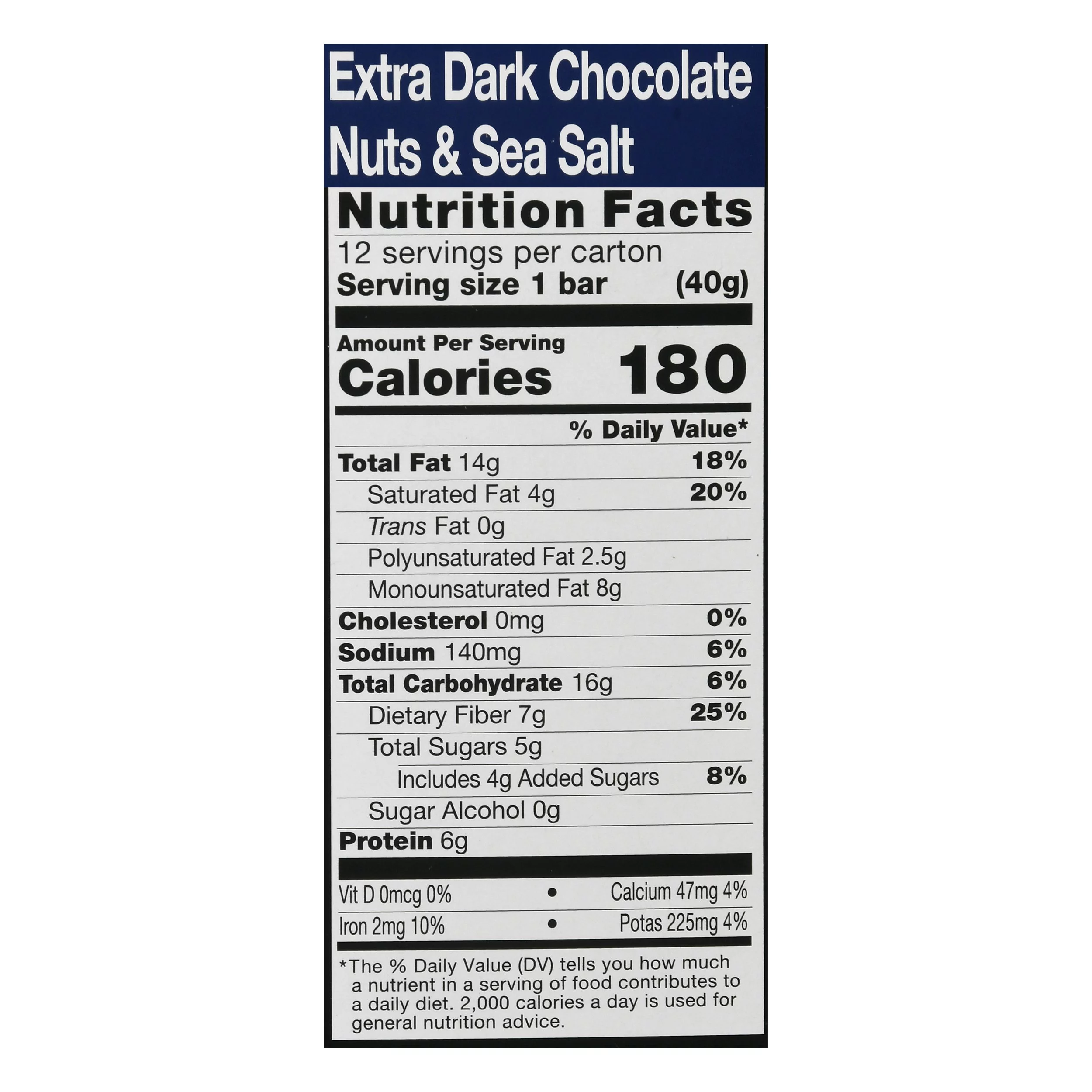 KIND Bars, Chocolate Series, Extra Dark Chocolate, 12 Bars
