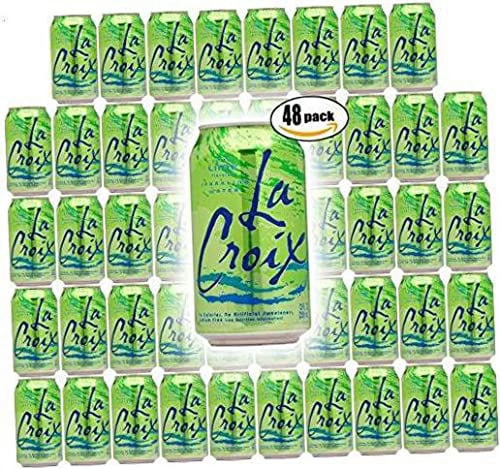 La Croix Lime Naturally Essenced Lime-Flavored Sparkling Water, 12 Oz Can (Pack Of 48, Total Of 576 Oz)