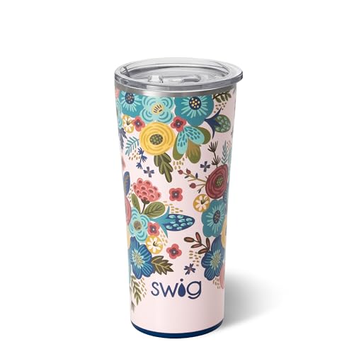 Swig Life 32oz Insulated Tumbler, Travel Coffee Tumbler with Lid, Cup Holder Friendly, Stainless Steel Travel Coffee Mug, Glitter Tumbler, Glitter Gifts (Confetti)