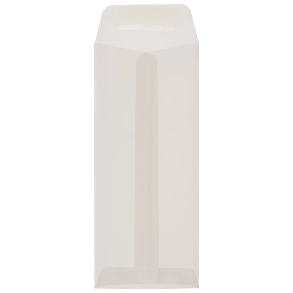 JAM #10 Policy Business Translucent Vellum Envelopes, 4 1/8 x 9 1/2, Clear, 50/Pack