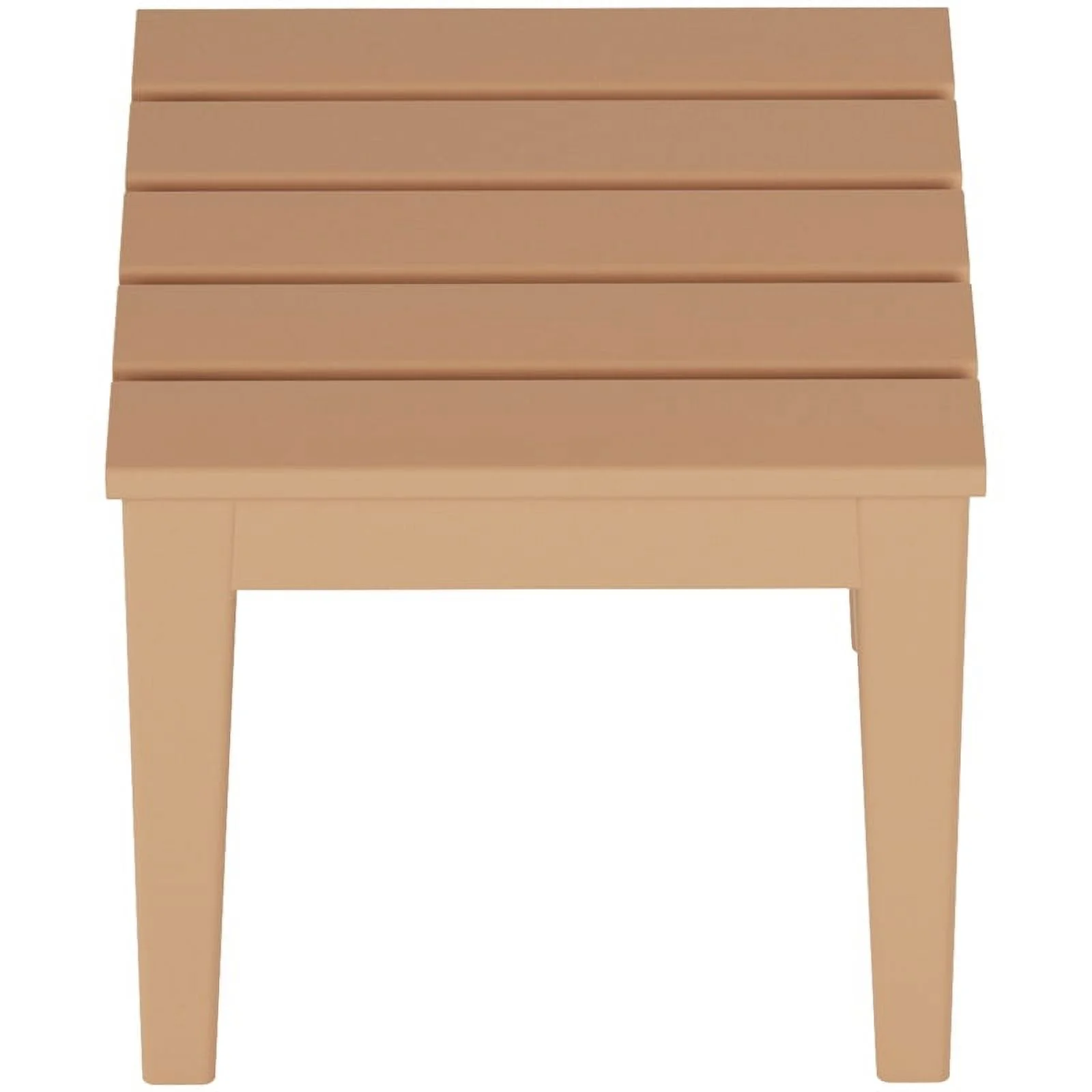 Costaelm Palms Modern Adirondack Square Outdoor Side Table, Teak