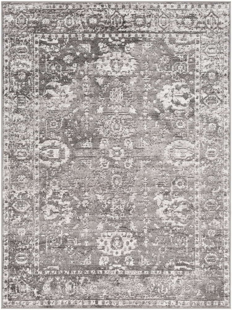 Artistic Weavers Monte Carlo Distressed Area Rug, Charcoal ,7'10
