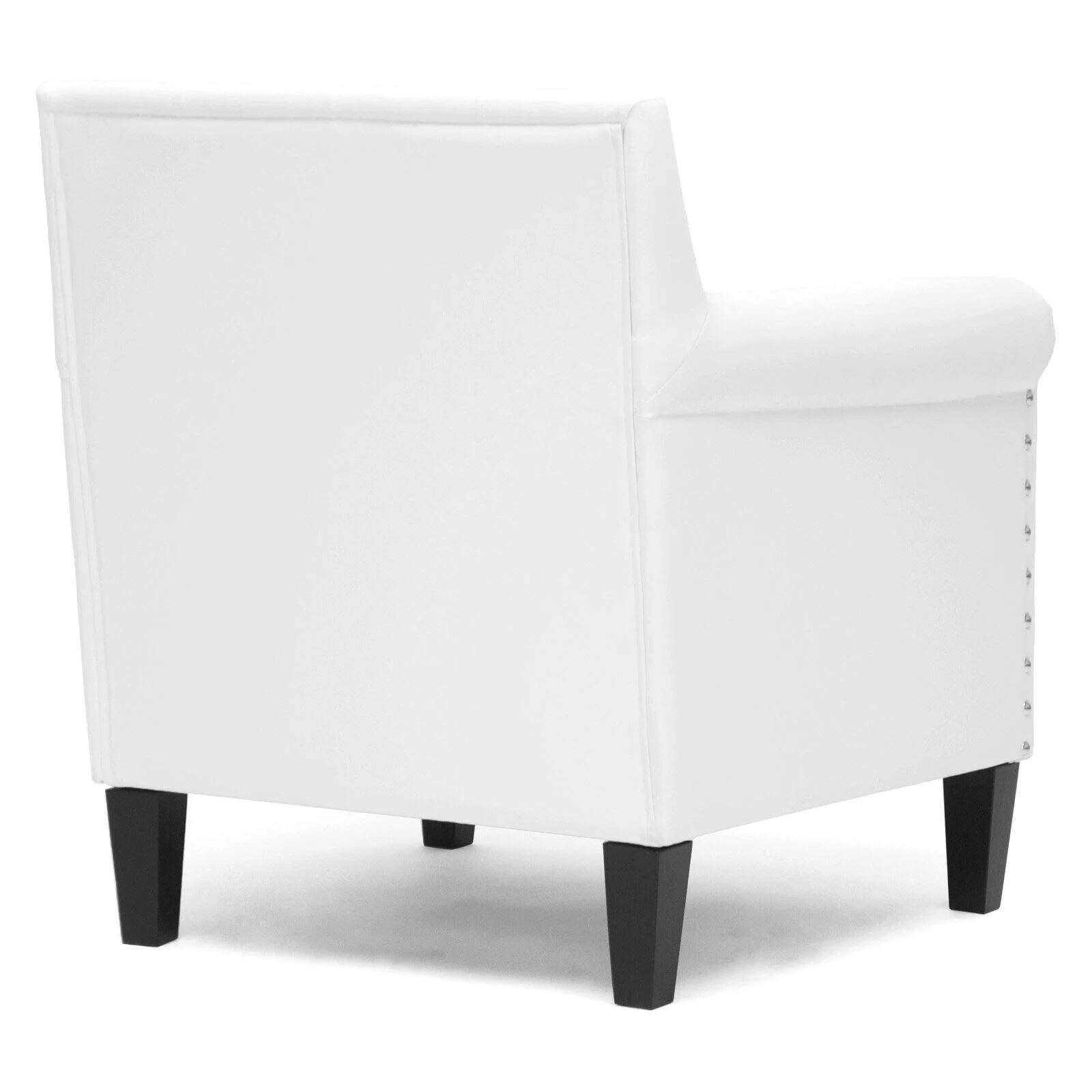 Baxton Studio Thalassa White Modern Arm Chair